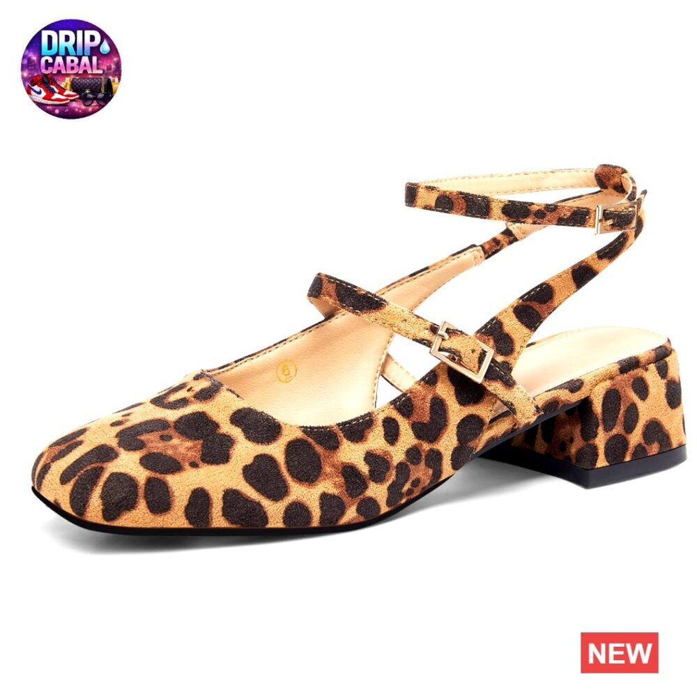 Faux Suede Mary Jane Chunky Low Heel Ankle Strap Pumps Wedding Party Shoes
